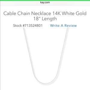 18KT Cable Chain 18 inch